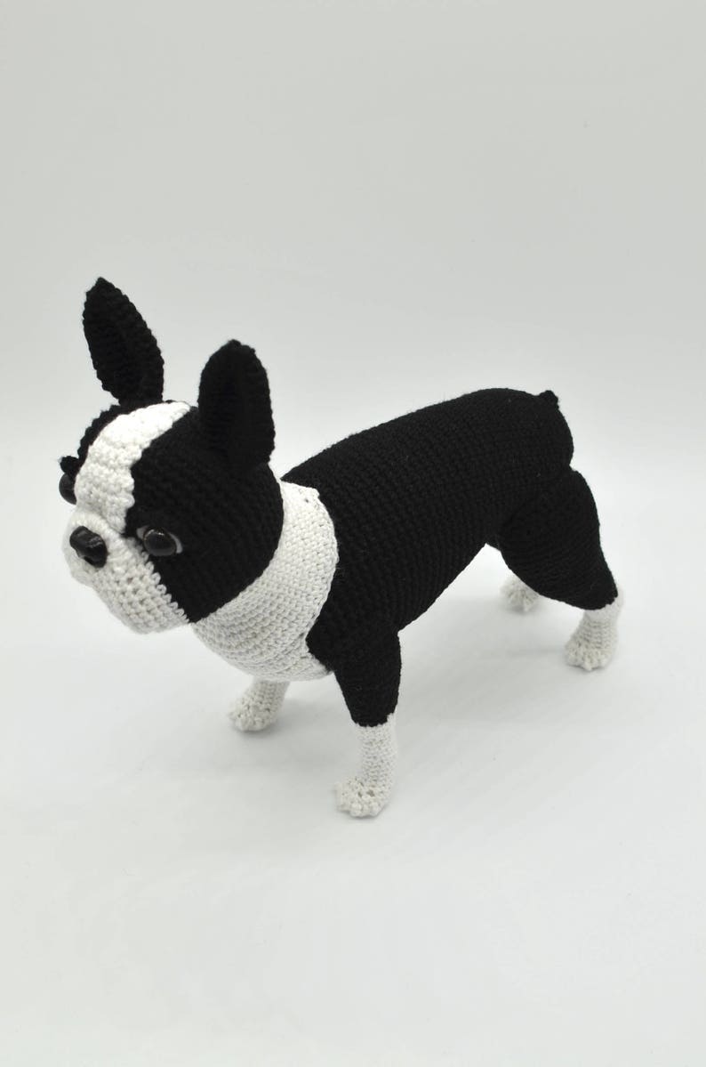 Boston Terrier Crochet Pattern, Crochet Dog Amigurumi Pattern, Crochet Boston Terrier Pattern image 6