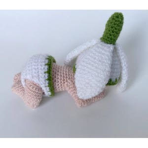 Crochet Amigurumi Snowdrop Pattern ,Crochet Newborn Baby Snowdrop Pattern, Crochet Sleeping Baby Doll Pattern Sleeping Snowdrop image 3