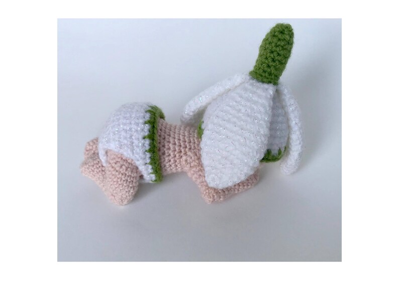 Crochet Amigurumi Snowdrop Pattern ,Crochet Newborn Baby Snowdrop Pattern, Crochet Sleeping Baby Doll Pattern Sleeping Snowdrop image 3