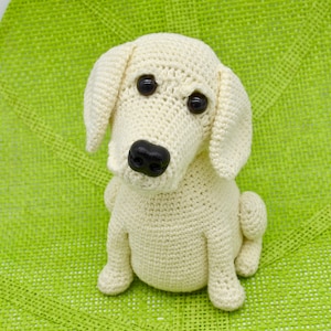 Patrón de ganchillo para tejer un Labrador Retriever, ideal para principiantes (patrón en PDF)