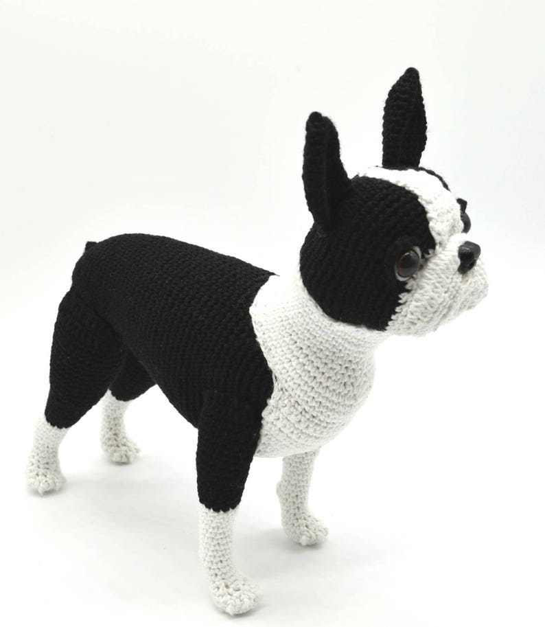Boston Terrier Crochet Pattern, Crochet Dog Amigurumi Pattern, Crochet Boston Terrier Pattern image 2