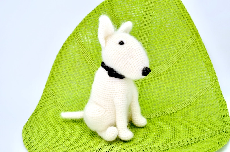 Bull Terrier Crochet Pattern, Crochet Dog Pattern, Amigurumi Bull Terrier Pattern, Crochet English Bull Terrier Dog image 4