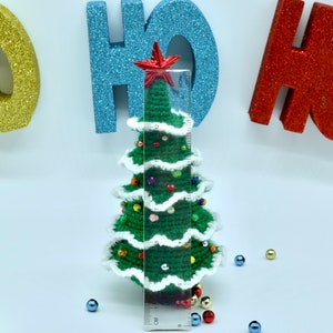 Crochet Christmas Tree Pattern, Crochet Amigurumi Christmas Tree Ornament Pattern image 4