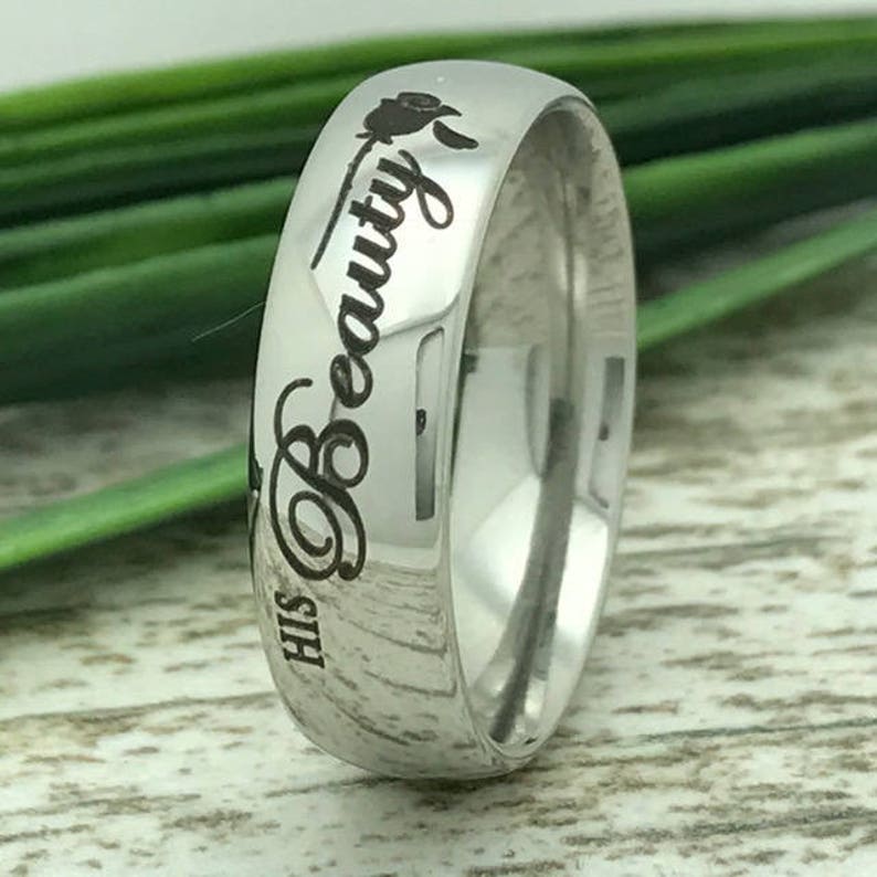 Tungsten Wedding Ring 5.5mm Personalized Wedding Ring Comfort Fit Tungsten Wedding Band,Ring for Her Ring for Him
