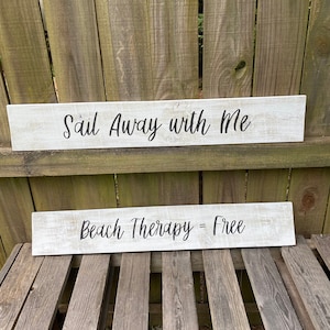 Beach House Decor, Beach Sign, Coastal Theme, Coastal Decor , Island Theme, Nautical Decor, Wood Signs, Sailboat Sign, Tropical Decor