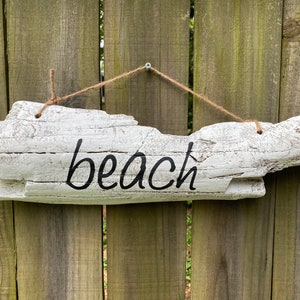 Driftwood, Beach House Sign, Beach Cottage, Driftwood Sign, Home Wall Decor, Painted Driftwood, Coastal Nautical Decor, Tropical Island