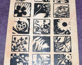 Paper Artsy rubber stamp sheet MN86
