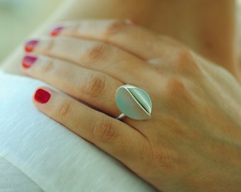 Statement Ring, Contemporary Adjustable Ring, Handmade Silver Ring, Art Ring