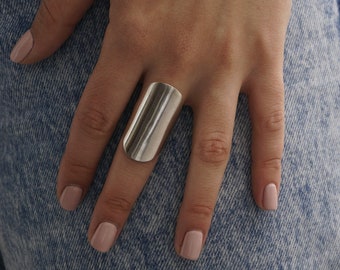 Big statement ring, unique cocktail ring, adjustable silver ring, perfect gift for her