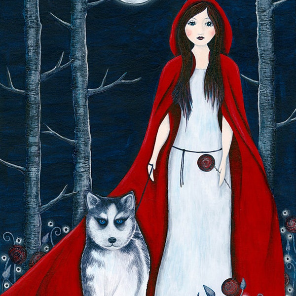 Out Of The Woods #scottishartist #göttin #redridinghood #redroses #love #märchen #wölfe #abholzung #silverbirch #dreamwithme