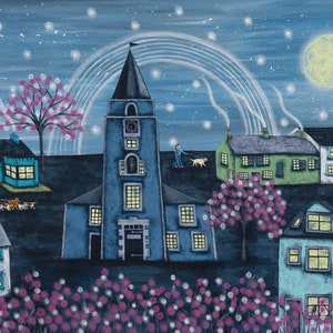 Moonlight Stroll #kilbarchan #weaver&#39;scottage #habbiesimpson #rainbows #community #friendship #madeinscotland
