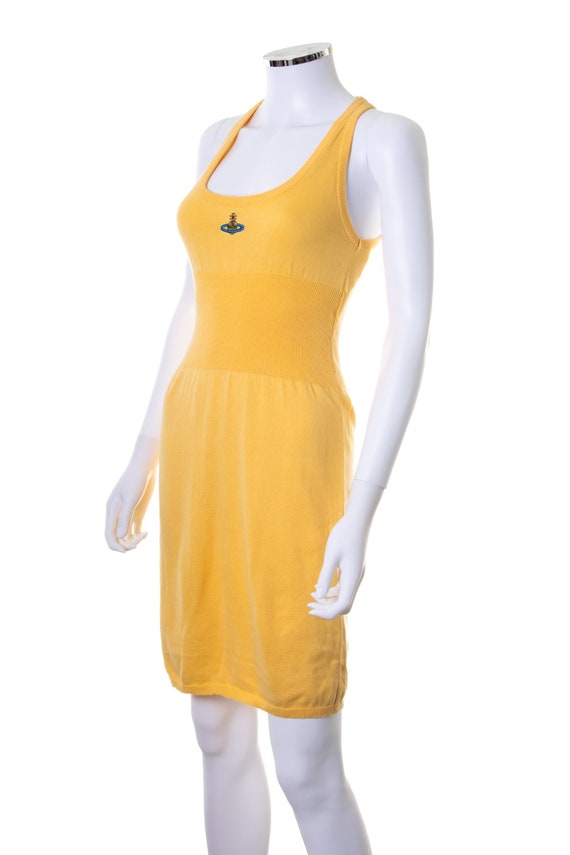 Vivienne Westwood Yellow Knit Orb Dress
