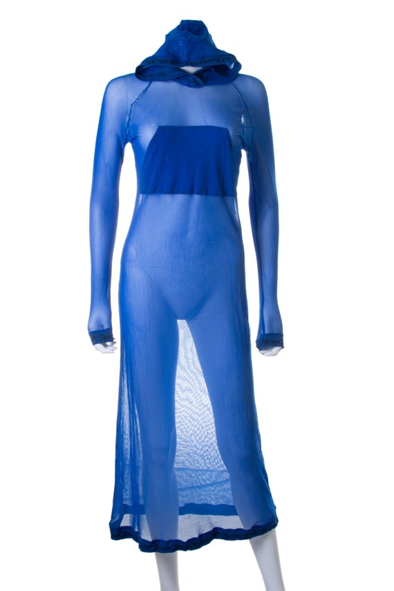 Jean Paul Gaultier Mesh Hooded Dress