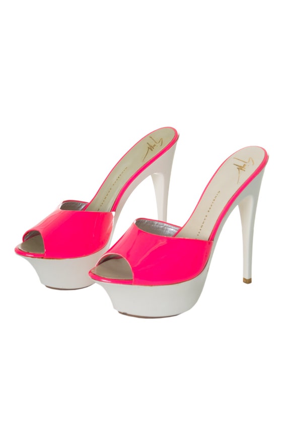 Giuseppe Zanotti Neon Platform Heels 36