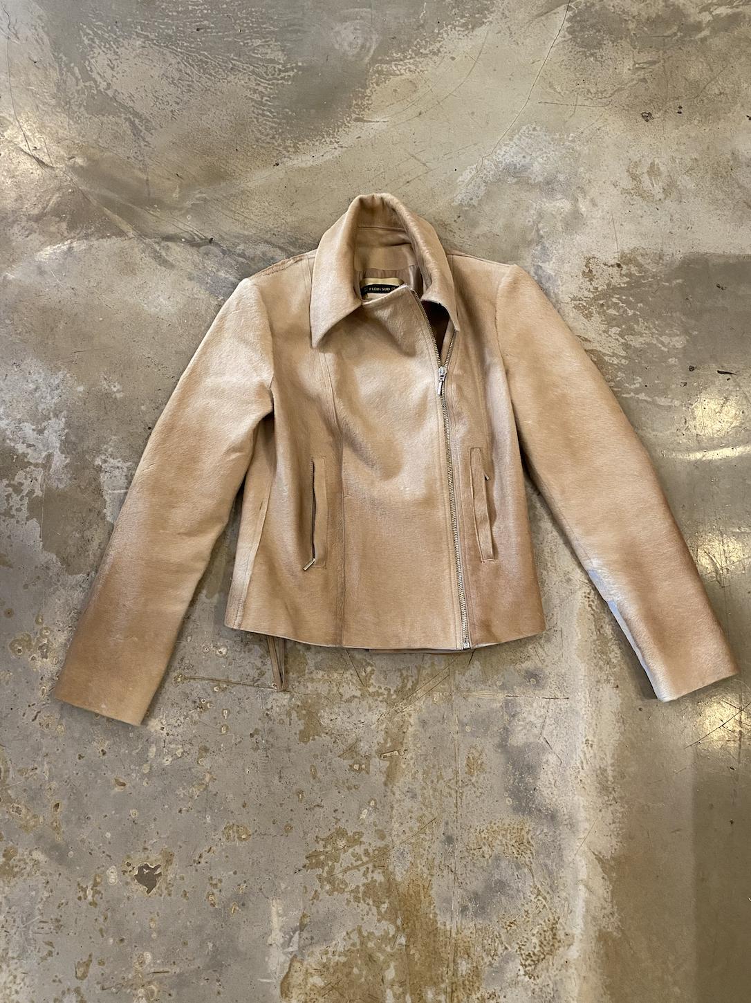 Plein Sud ジャケット 希少】PLEIN SUD ジップ レザーライダースジャケット 38/6