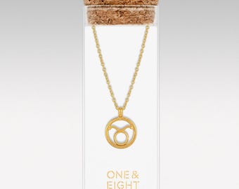 Taurus Necklace, Gold Taurus necklace, star sign necklace, zodiac jewellery, Taurus zodiac pendant, zodiac necklace, gift for best friend