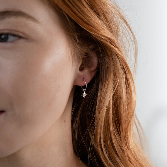 Dainty star earrings deals