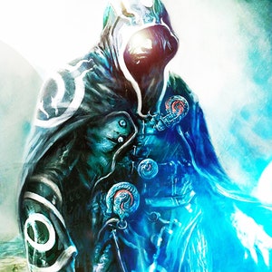 MTG Blue Mana Print Magic the Gathering