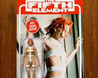 The Fifth Element LEELOO Milla Jovovich High Detail Custom Action Figure on Blister Card
