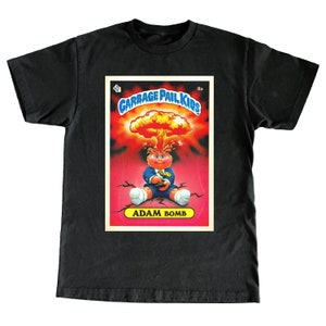 Garbage Pail Kids Adam Bomb GPK Black Shirt