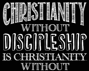 Christianity without Discipleship Dietrich Bonhoeffer Chalk Art Print