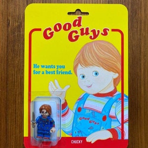 CHILD&#39;S PLAY Chucky Minifig with Custom Blister Card