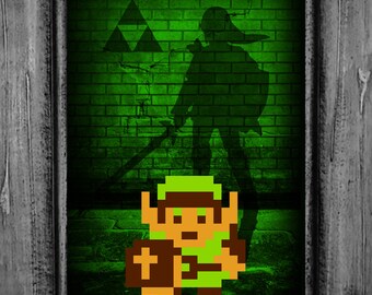 Legend of Zelda A Link Through Time Art Print Poster