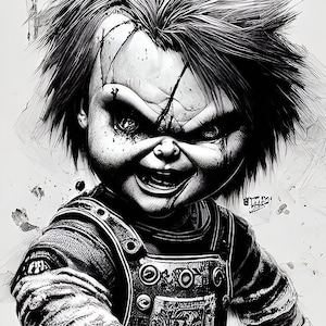 Child&#39;s Play CHUCKY Art Print Poster