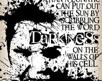 Darkness, C.S. Lewis Quote, Christian Poster, Art Print