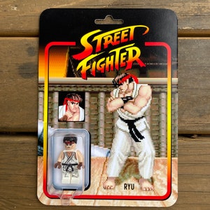 Street Fighter RYU Minifig with Custom Blister Card