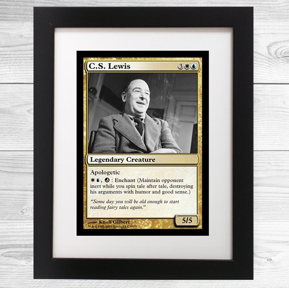 C.S. Lewis Oversized MTG Magic the Gathering Print - Etsy
