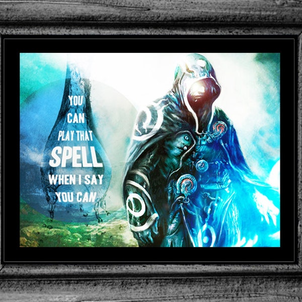 MTG Blue Mana Print Magic the Gathering