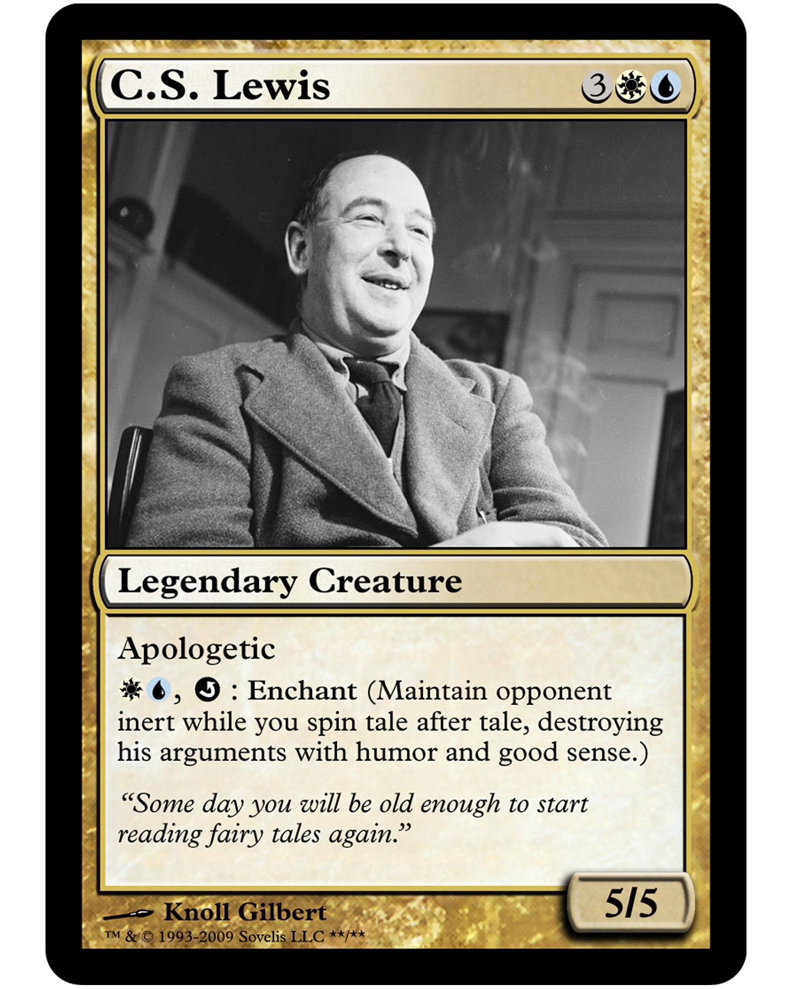 C.S. Lewis Oversized MTG Magic the Gathering Print