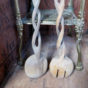 Natural wood buffet shop server