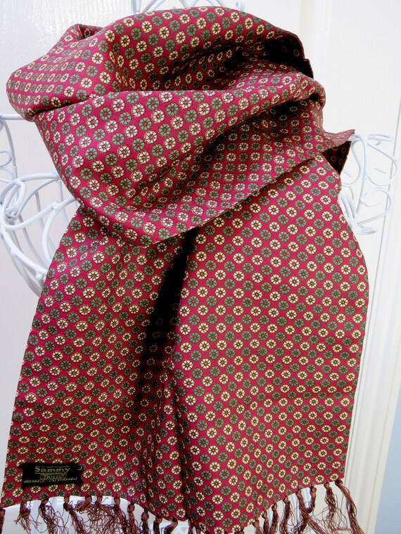 Sammy Scarf, Geometric Scarf, Mod Scarf, Scooter Scarf, Motoring Scarf, Vintage Mens Scarf, Tassel Scarf, 1960s Scarf, Reversible Scarf - Etsy Sammy Scarf, Geometric Scarf, Mod Scarf, Scooter Scarf, Motoring Scarf, Vintage Mens Scarf, Tassel Scarf, 1960s Scarf, Reversible Scarf - Etsy