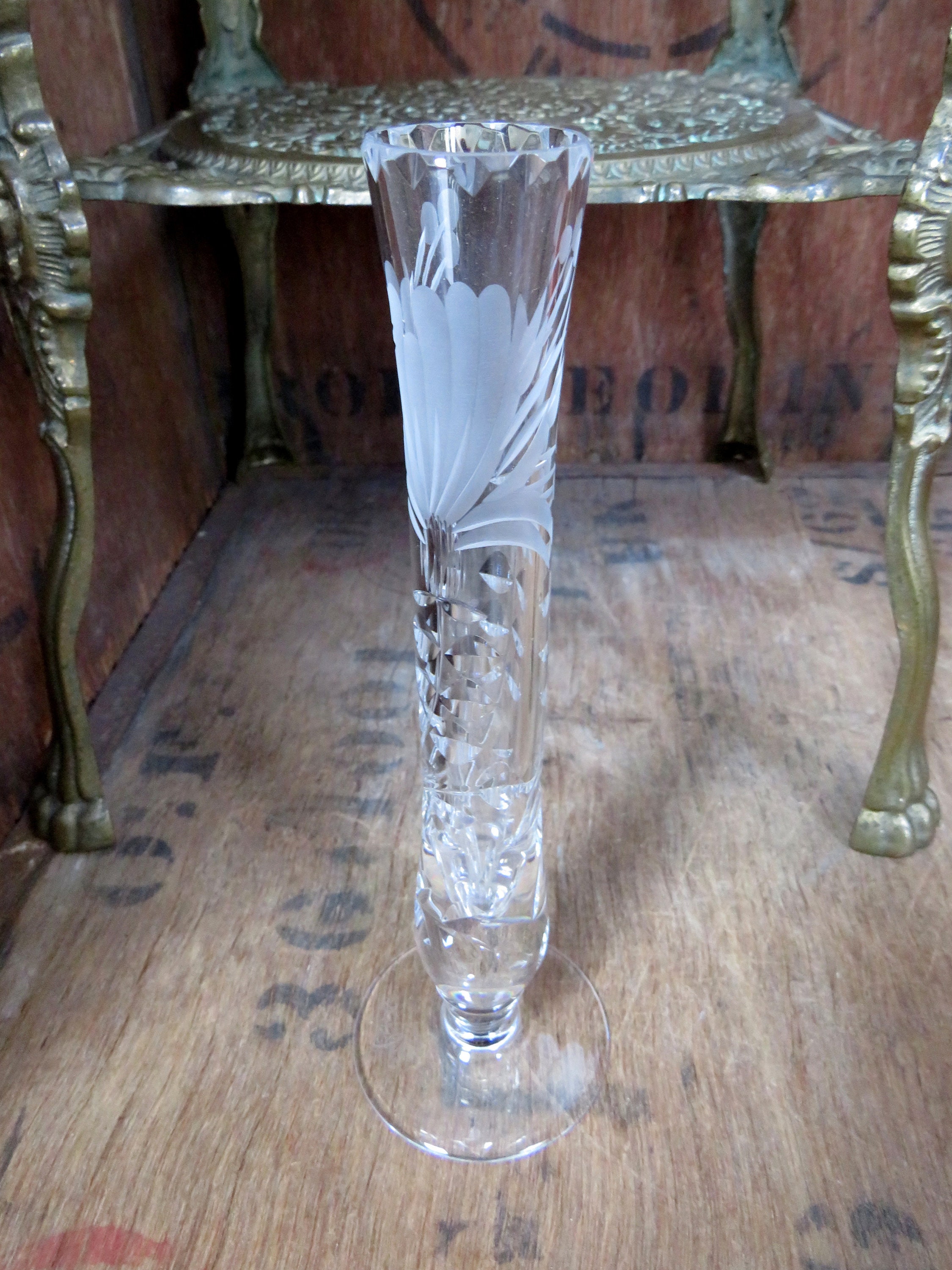 Royal Brierley Vase Crystal Vase Cut Crystal Vase Brierley Etsy UK