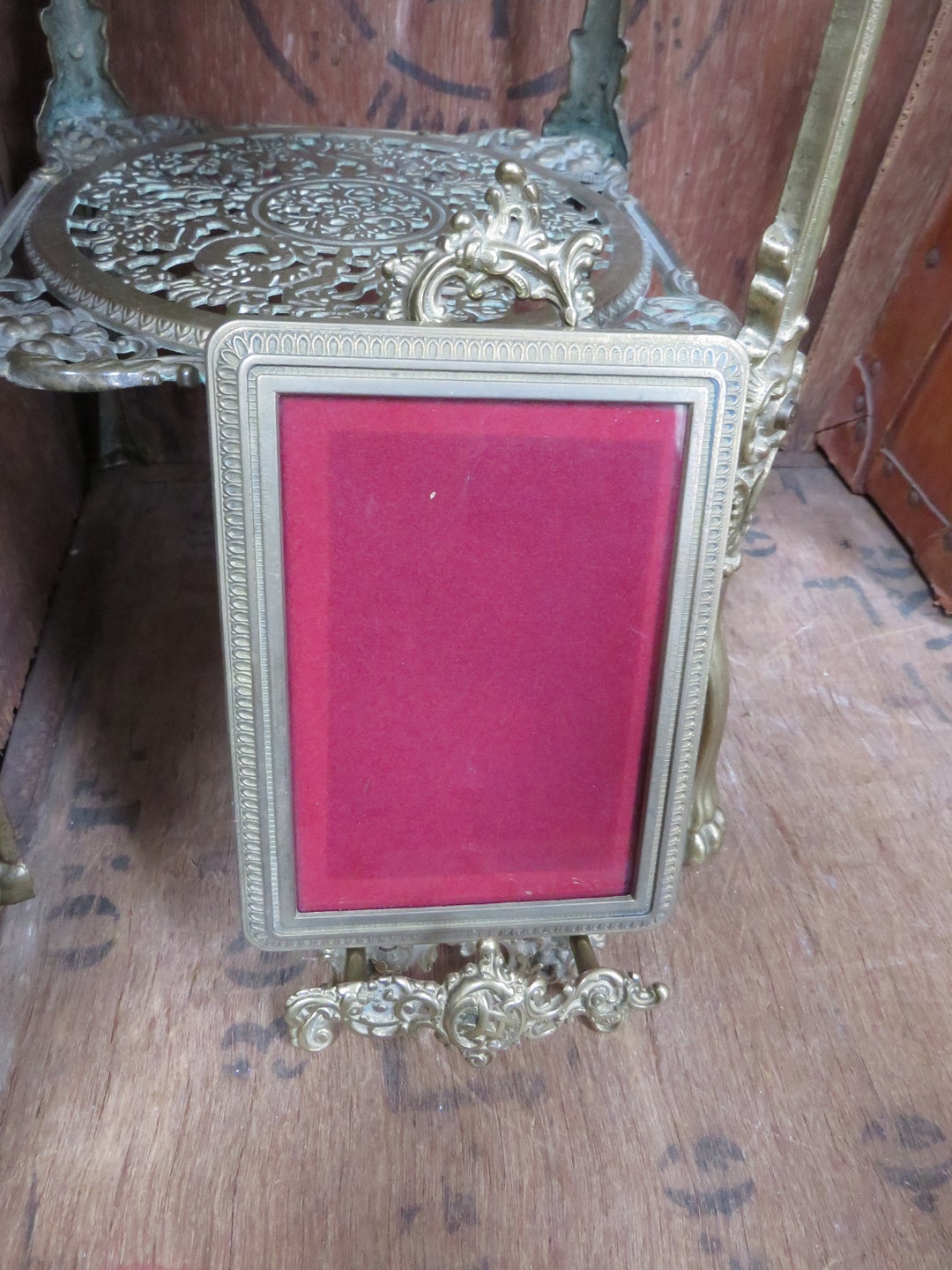 Vintage Brass Frame, Brass Frame, Vintage Photo Frame, Gilt Frame