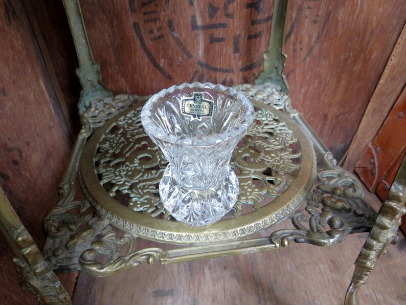 Zajecar Crystal Yugoslavian Crystal Vase Lead Crystal Vase Etsy