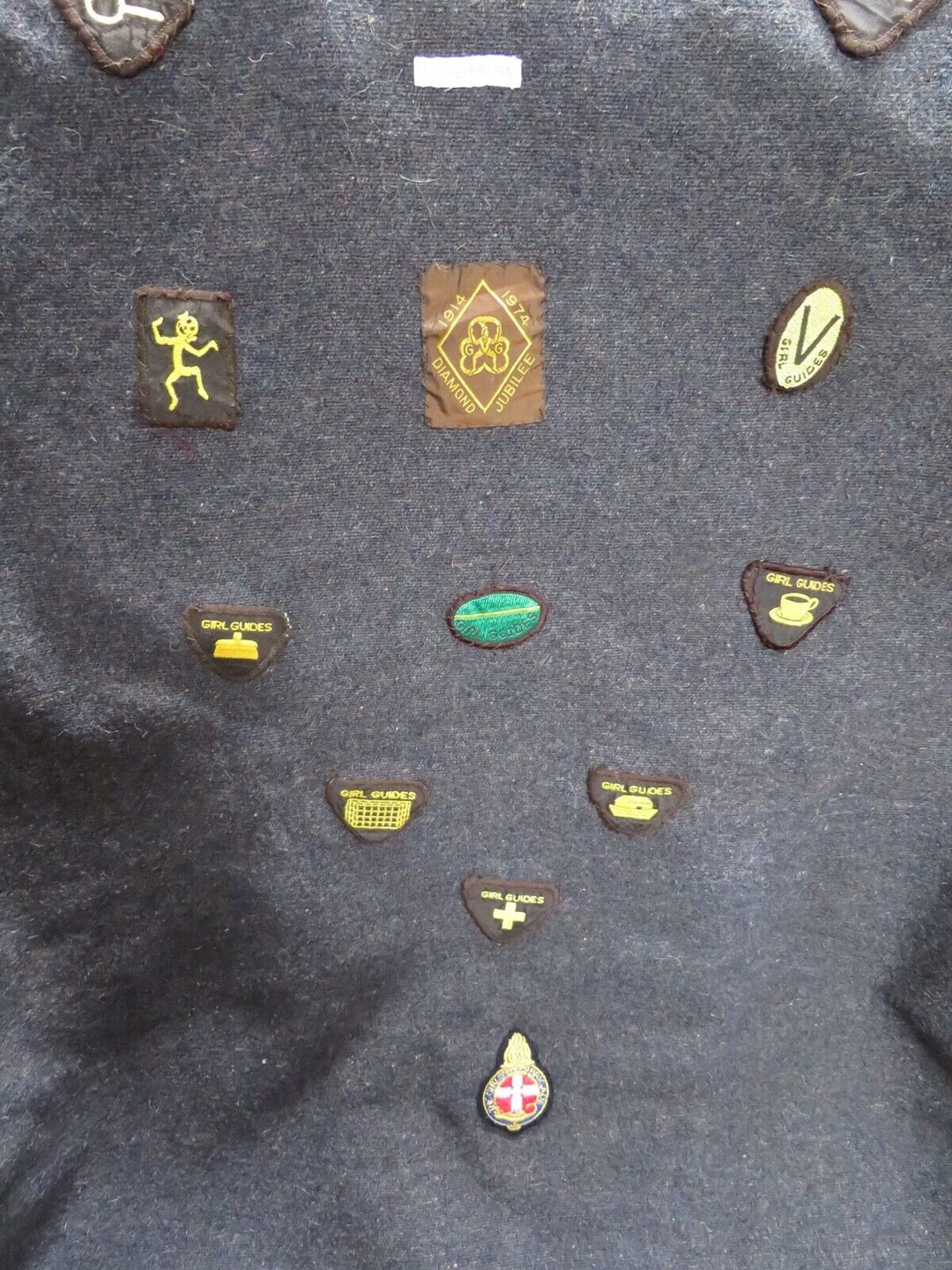 Vintage Brownie Blanket, 1970s Brownie, Girl Guide, Girls Brigade, Camp Blanket, Sleeping Bag