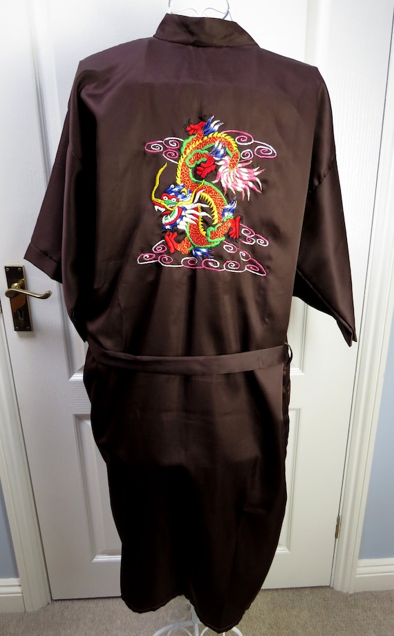 Kimono Robe, Smoking Jacket, Oriental Robe, Dressi