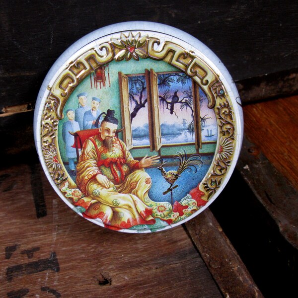 The Emperor And The Nightingale - Hans Christian Andersen - The Nightingale - Fairy Tale Tin - Vintage Tin - Churchills Tin - Candy Tin