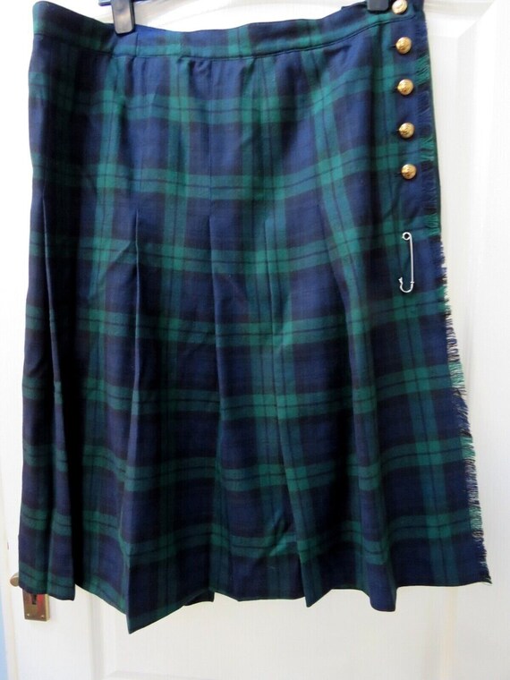 Daks Culottes, Bogner of Bavaria, Pure Wool Skirt, Vintage 1980s 
