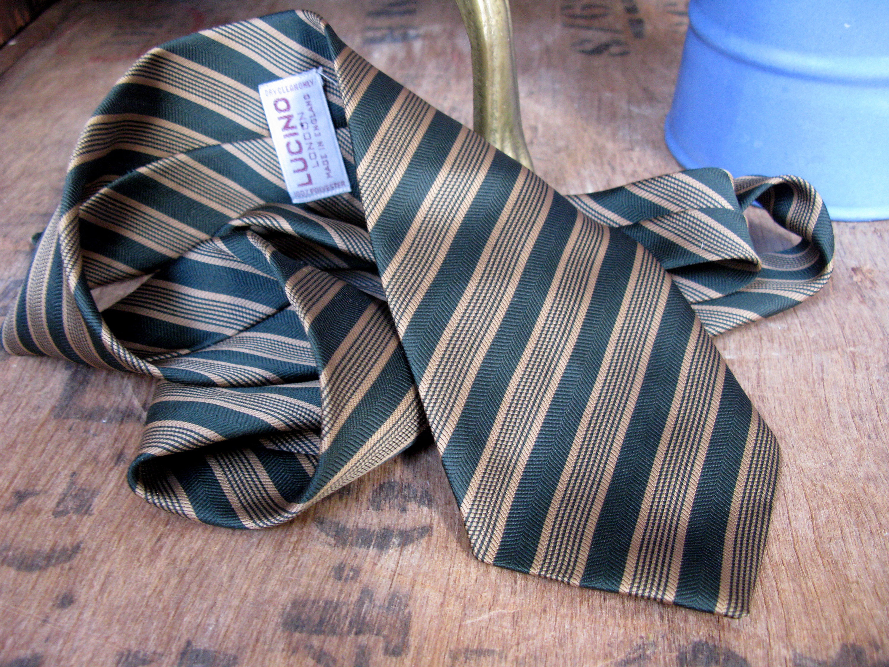 Lucino Tie Striped Tie Striped Necktie Vintage Necktie - Etsy UK