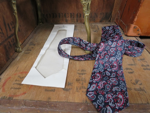 Paco Rabanne Tie, Silk Tie, Silk Necktie, Designer