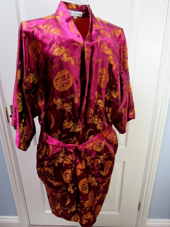 Kimono Robe, Smoking Jacket, Oriental Robe, Dressi