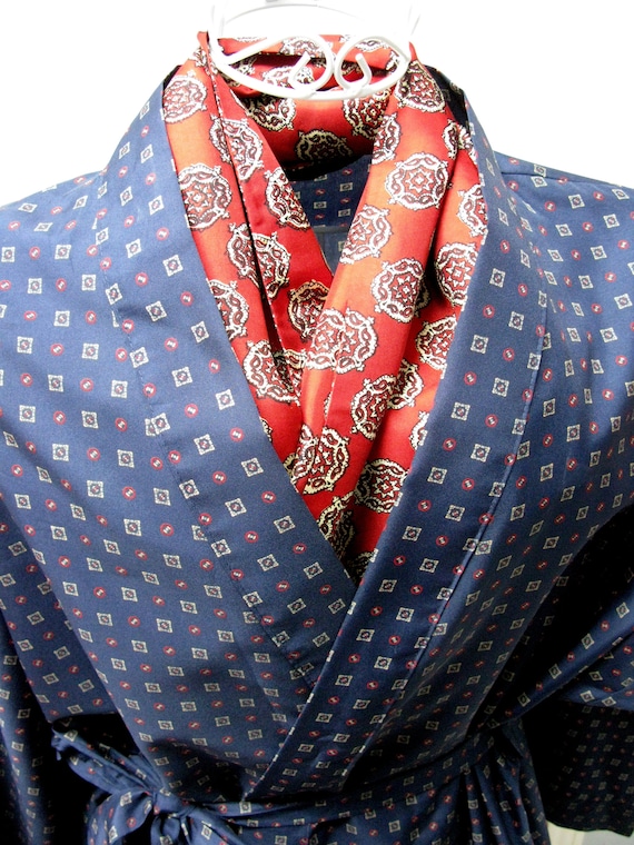 Geometric Robe, Smoking Jacket, Dressing Gown, Vin