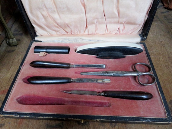 Vintage Manicure Set, Nail Care, 1950s Manicure S… - image 2