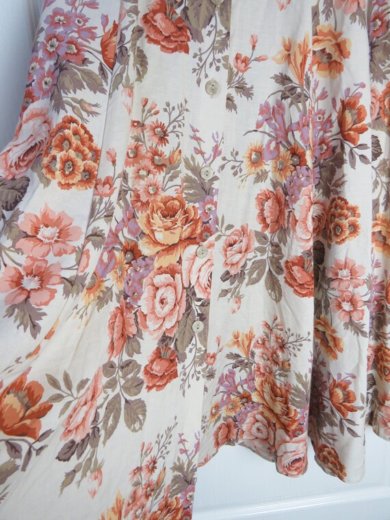 Floral Skirt, 1980s Skirt, UK 16, Vintage Skirt, … - image 2