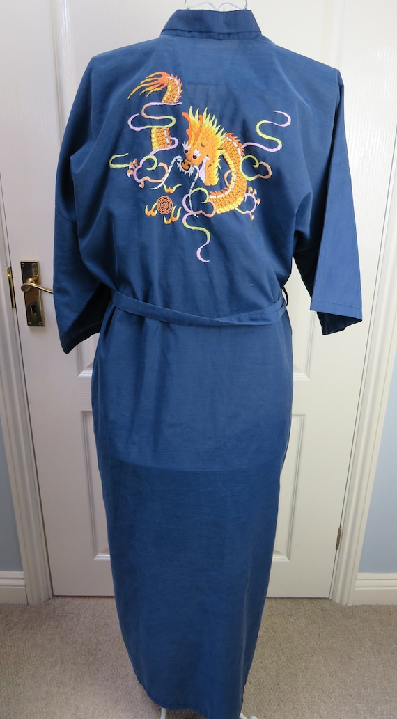 Kimono Robe, Smoking Jacket, Oriental Robe, Dressi