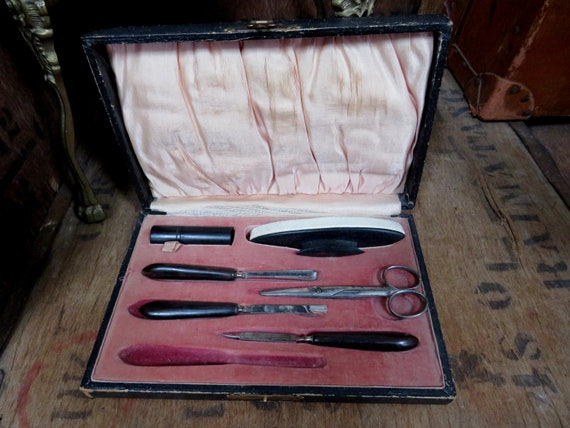 Vintage Manicure Set, Nail Care, 1950s Manicure S… - image 1